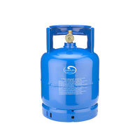 Marvin Bombola Gas Ricaricabile da Campeggio Vuota per Propano (UN1965) con Maniglia Alta Portatile Uscita R Bombola 3Kg