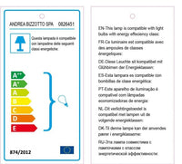 Lampada da Terra Metallo Nero Moderna da Interno H155 - NABIL