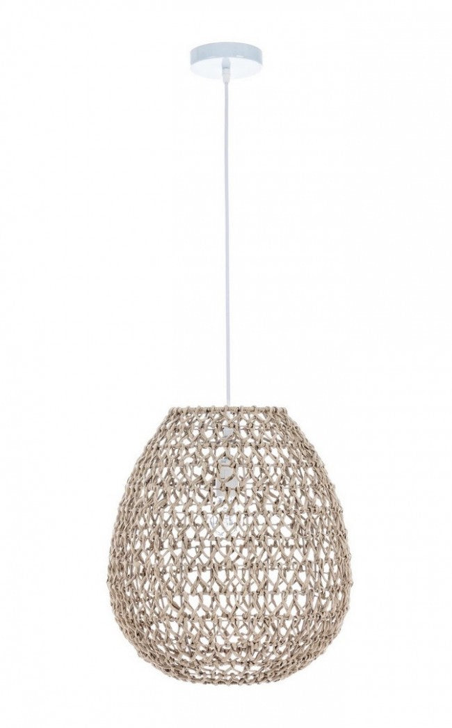 Lampadario Sospensione Carta Naturale Boho da Interno - YUSUF