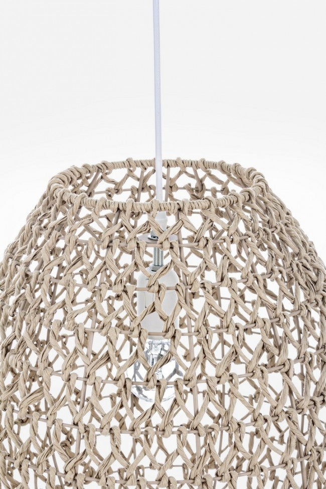 Lampadario Sospensione Carta Naturale Boho da Interno - YUSUF