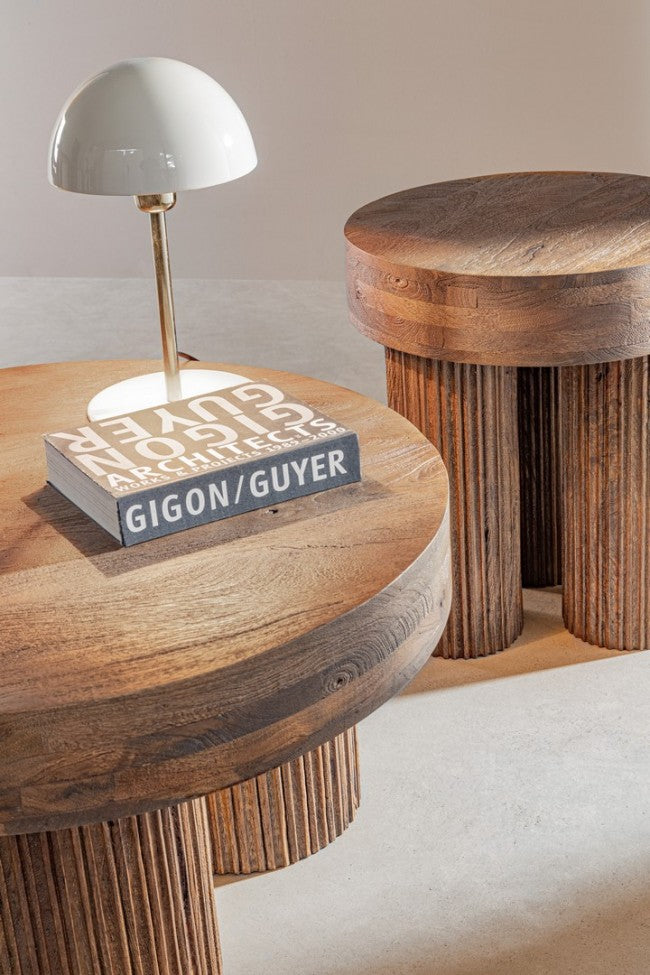 Lampada Tavolo Metallo Beige Moderna da Interni H36 - CAMPBELL