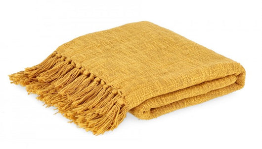 Telo Cotone Verde Boho da Interno 130x170 cm - MEI-JIE Colore: Giallo