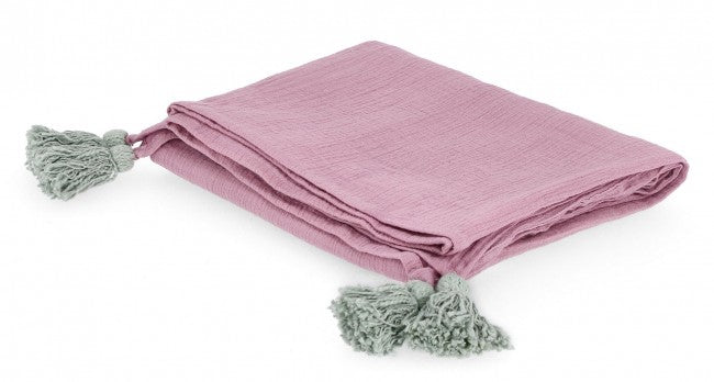 Telo Cotone Verde Boho da Interno 130x170 cm - MEI-JIE Colore: Viola