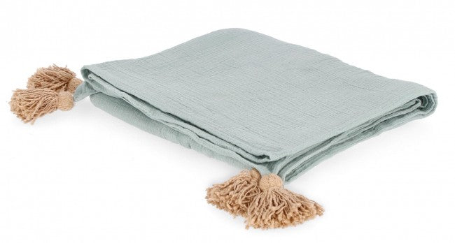 Telo Cotone Verde Boho da Interno 130x170 cm - MEI-JIE Colore: Verde