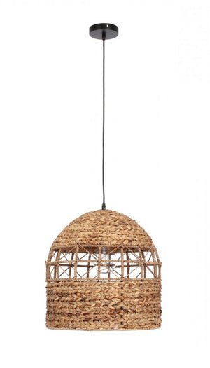 Lampadario Sospensione Fibre Naturali Marrone Boho da Interno - ANGELICA