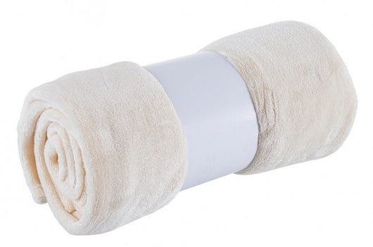 Plaid in Ecopelliccia Rosa da Interno - ANDRE Colore: Avorio, Dimensione: 130x160