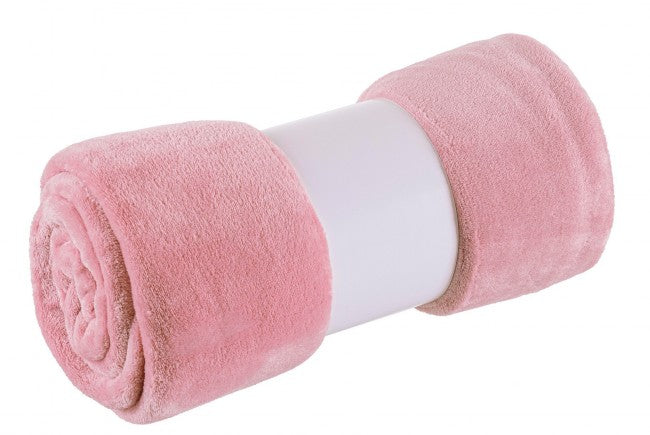 Plaid in Ecopelliccia Rosa da Interno - ANDRE Dimensione: 130x160, Colore: Rosa