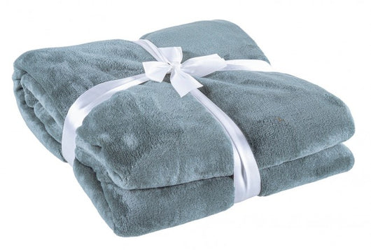 Plaid in Ecopelliccia Rosa da Interno - ANDRE Dimensione: 150x200, Colore: Verde