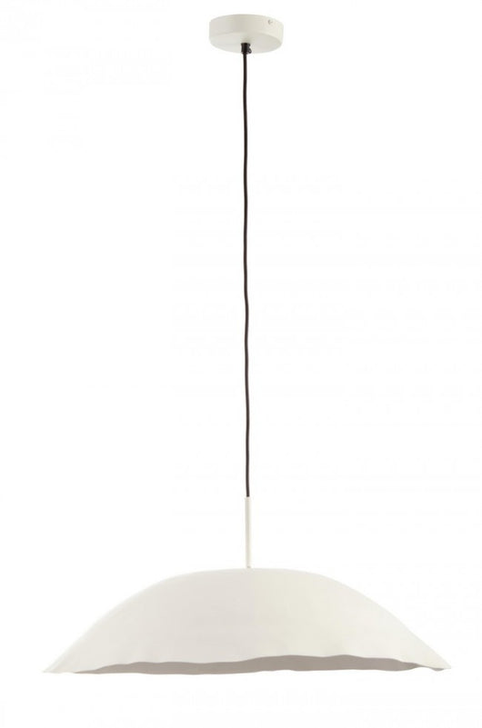 Lampadario Sospensione Metallo Nero Moderno da Interno - TARIQ Colore: Bianco