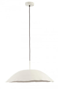 Lampadario Sospensione Metallo Nero Moderno da Interno - TARIQ Colore: Bianco