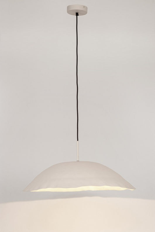 Lampadario Sospensione Metallo Nero Moderno da Interno - TARIQ Colore: Bianco