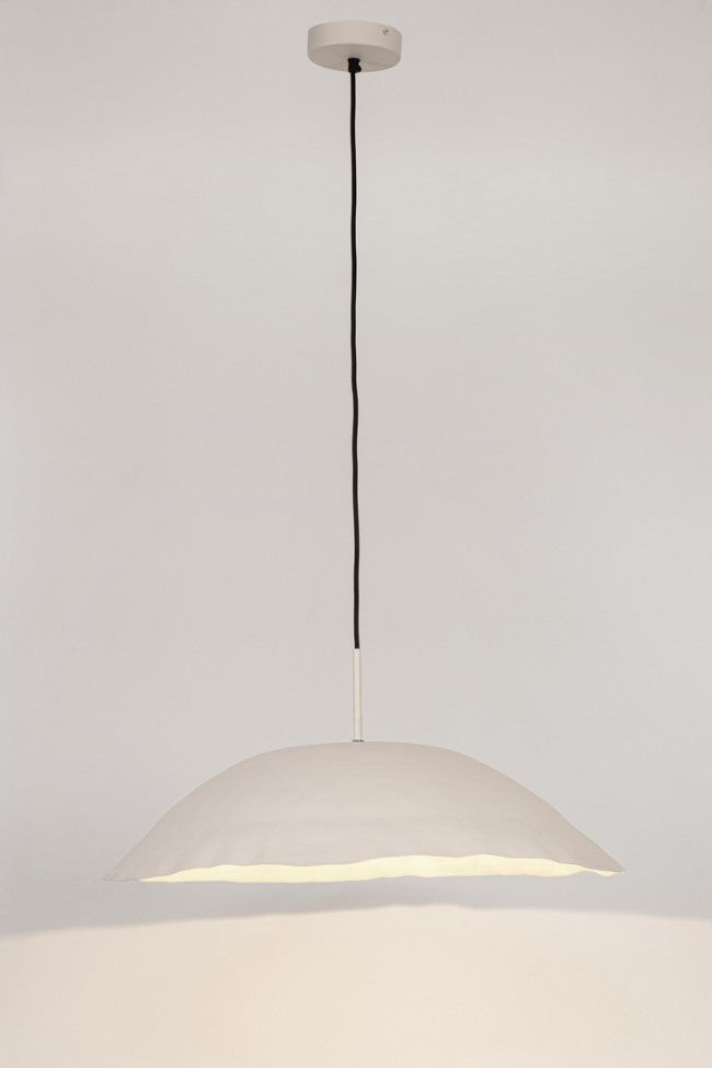 Lampadario Sospensione Metallo Nero Moderno da Interno - TARIQ Colore: Bianco