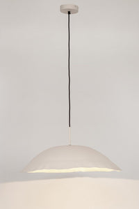 Lampadario Sospensione Metallo Nero Moderno da Interno - TARIQ Colore: Bianco