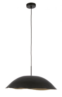 Lampadario Sospensione Metallo Nero Moderno da Interno - TARIQ Colore: Nero