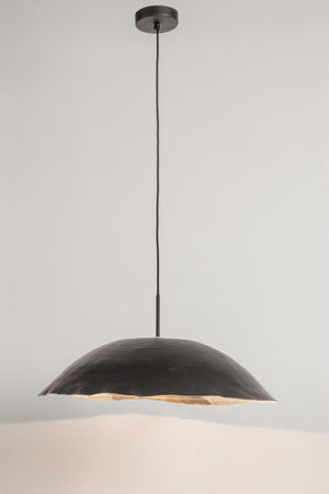 Lampadario Sospensione Metallo Nero Moderno da Interno - TARIQ Colore: Nero