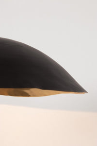 Lampadario Sospensione Metallo Nero Moderno da Interno - TARIQ Colore: Nero