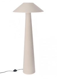 Lampada da Terra in Bouclé Beige Moderna da Interni H120 - KIAN