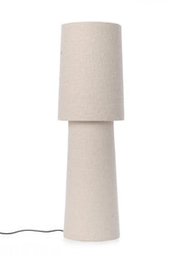 Lampada Tavolo Bouclè Beige Moderna da Interno H58 cm - KIAN