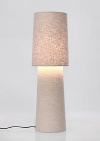 Lampada Tavolo Bouclè Beige Moderna da Interno H58 cm - KIAN
