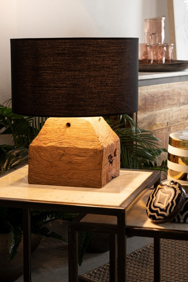 Lampada da Tavolo di design in legno di Teak - ANANYA