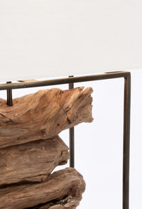 Lampada da Tavolo in Teak Bianco Moderna da Interni - ANANYA