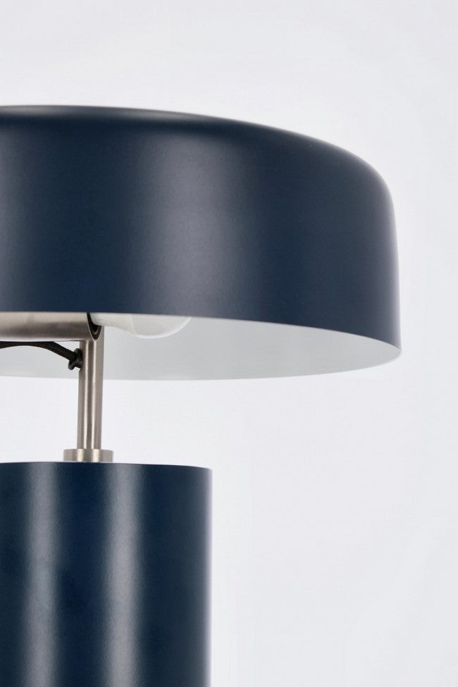 Lampada Tavolo Metallo Blu Moderna da Interno - SHIORI