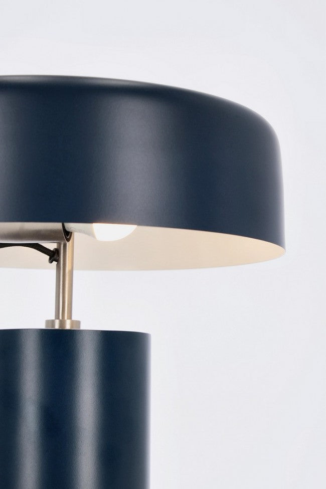 Lampada Tavolo Metallo Blu Moderna da Interno - SHIORI
