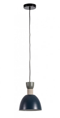 Lampadario Sospensione Metallo Blu Moderno da Interni - SHIORI Colore: Blu, Dimensione: D 21