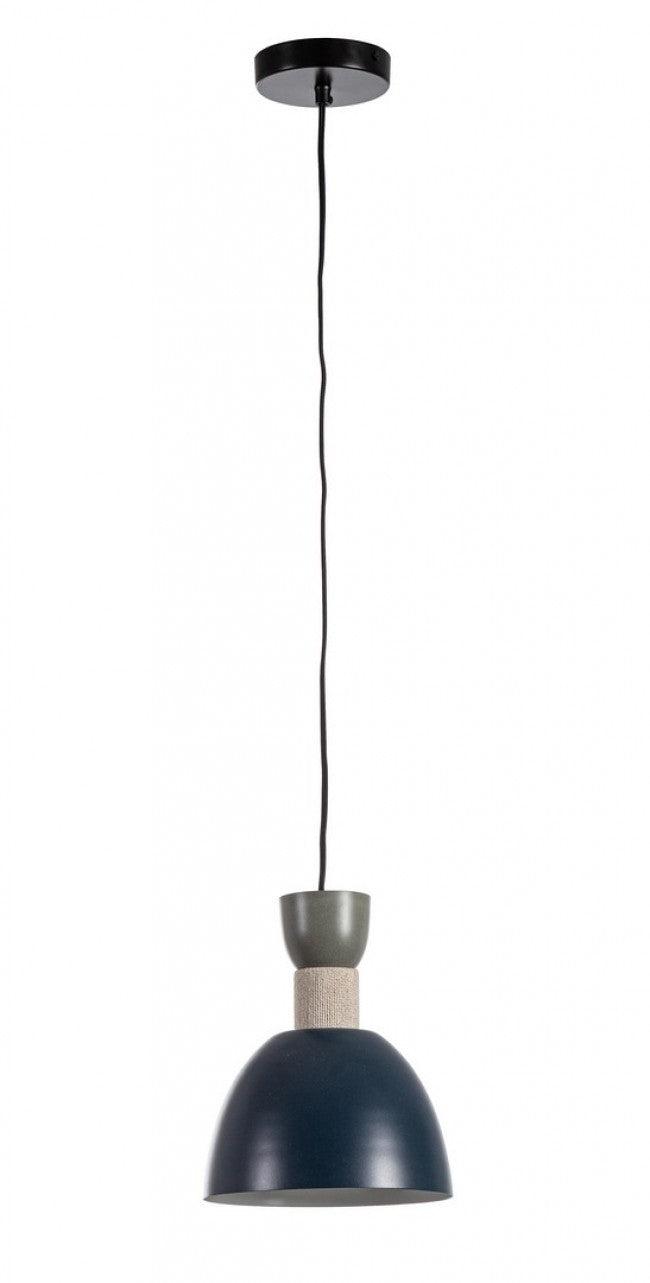 Lampadario Sospensione Metallo Blu Moderno da Interni - SHIORI Colore: Blu, Dimensione: D 21