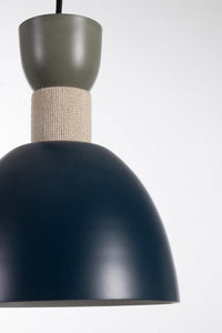 Lampadario Sospensione Metallo Blu Moderno da Interni - SHIORI Colore: Blu, Dimensione: D 21