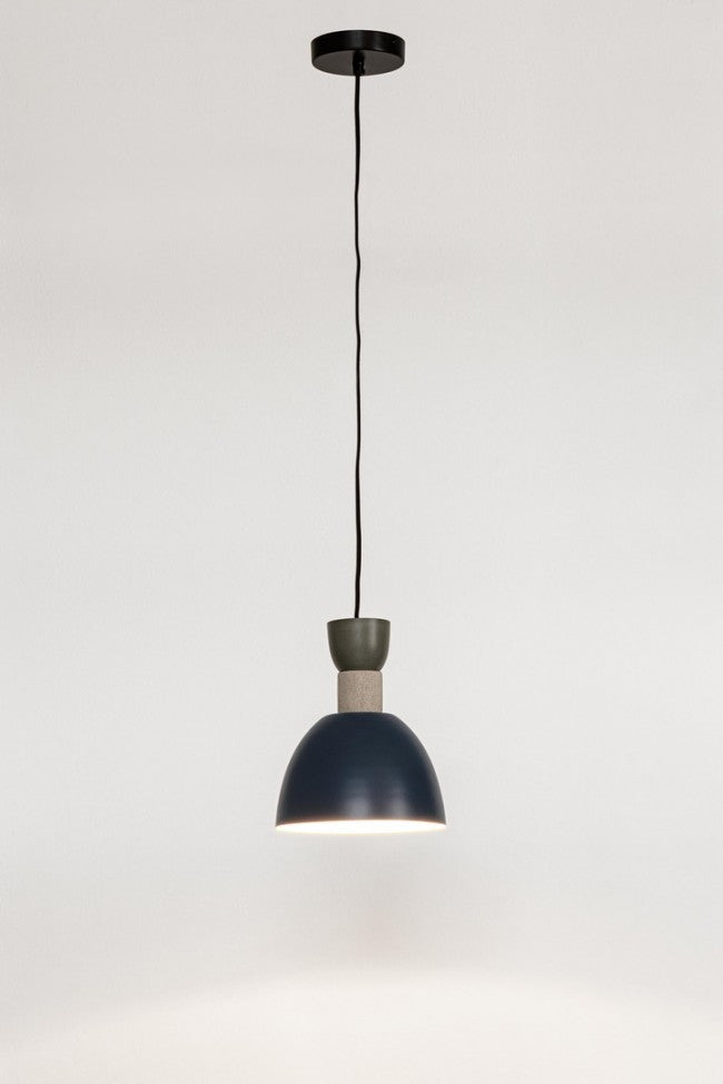 Lampadario Sospensione Metallo Blu Moderno da Interni - SHIORI Dimensione: D 21, Colore: Blu