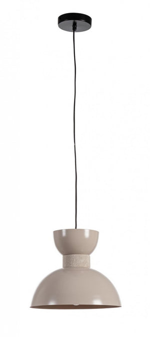 Lampadario Sospensione Metallo Blu Moderno da Interni - SHIORI Dimensione: D 30, Colore: Beige