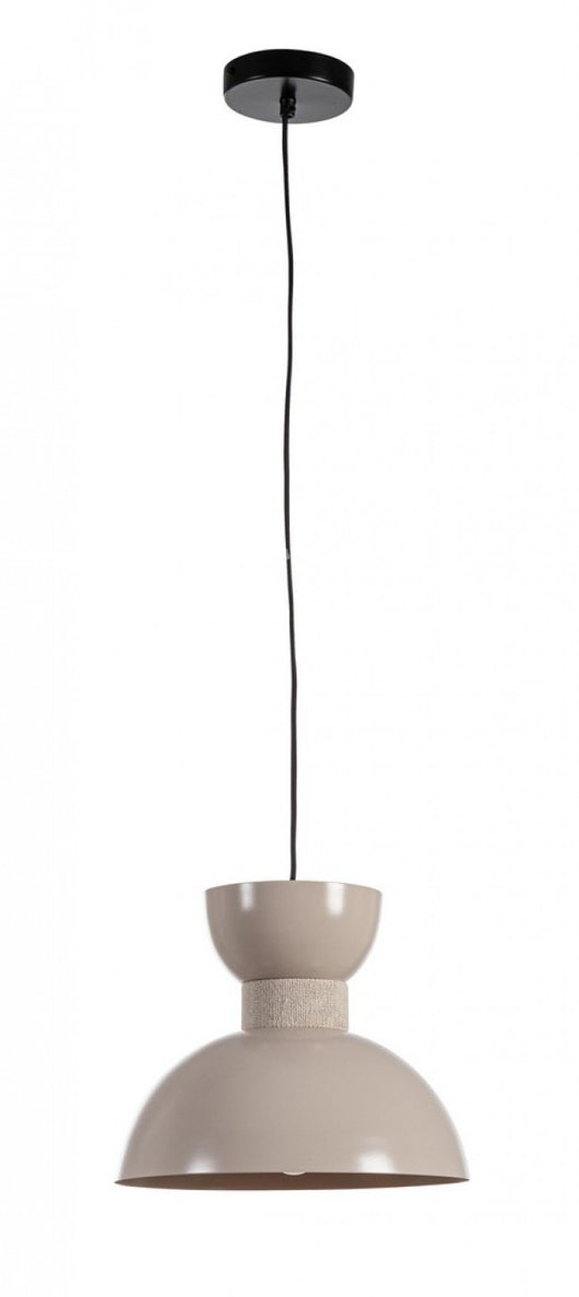 Lampadario Sospensione Metallo Blu Moderno da Interni - SHIORI Colore: Beige, Dimensione: D 30