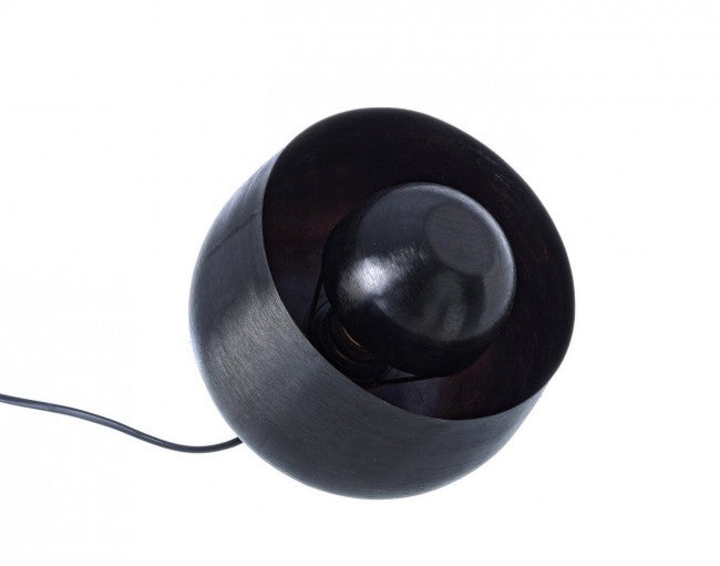 Lampada da Tavolo Metallo Nero Industriale da Interno - MARCEL Colore: Nero, Dimensione: D 21