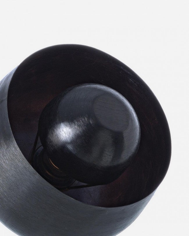 Lampada da Tavolo Metallo Nero Industriale da Interno - MARCEL Colore: Nero, Dimensione: D 21