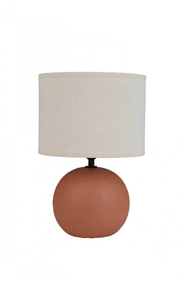 Lampada da Tavolo Ceramica Bianca Moderna da Interno - MEI-HSUAN Colore: Rosso, Dimensione: D 20