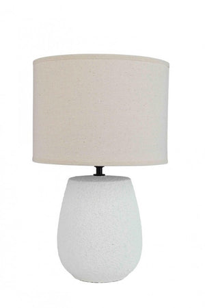 Lampada da Tavolo Ceramica Bianca Moderna da Interno - MEI-HSUAN Dimensione: D 26, Colore: Bianco