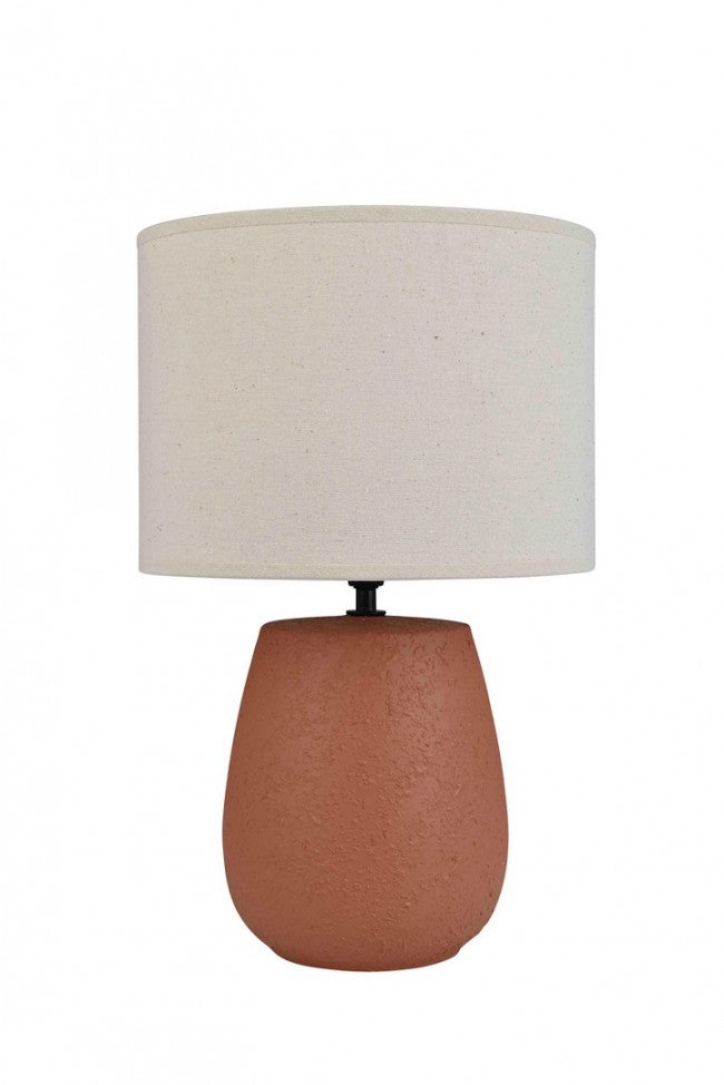 Lampada da Tavolo Ceramica Bianca Moderna da Interno - MEI-HSUAN Colore: Rosso, Dimensione: D 26