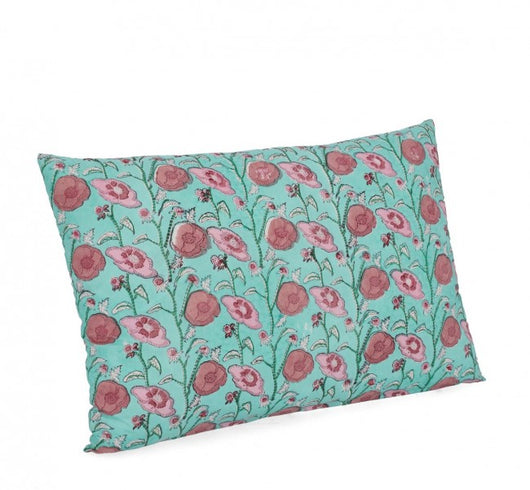 Set 4 Cuscini Cotone Verde Floreale da Interno - XIN Colore: Verde