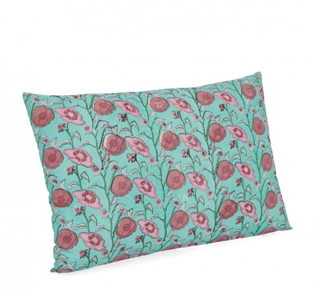 Set 4 Cuscini Cotone Verde Floreale da Interno - XIN Colore: Verde