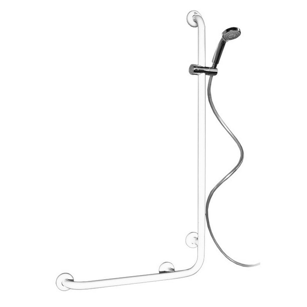 Maniglia bianca con saliscendi goman