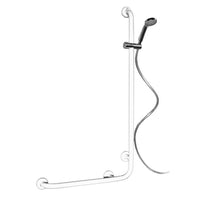 Maniglia bianca con saliscendi goman