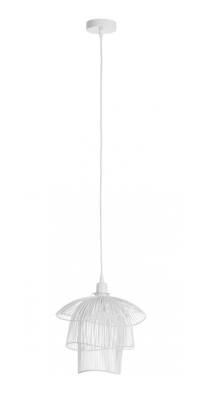 Lampadario Sospensione Metallo Bianco Moderno da Interno - JIA Colore: Bianco