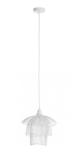 Lampadario Sospensione Metallo Bianco Moderno da Interno - JIA Colore: Bianco