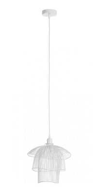 Lampadario Sospensione Metallo Bianco Moderno da Interno - JIA Colore: Bianco
