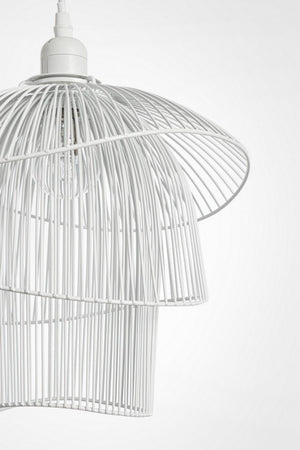 Lampadario Sospensione Metallo Bianco Moderno da Interno - JIA Colore: Bianco