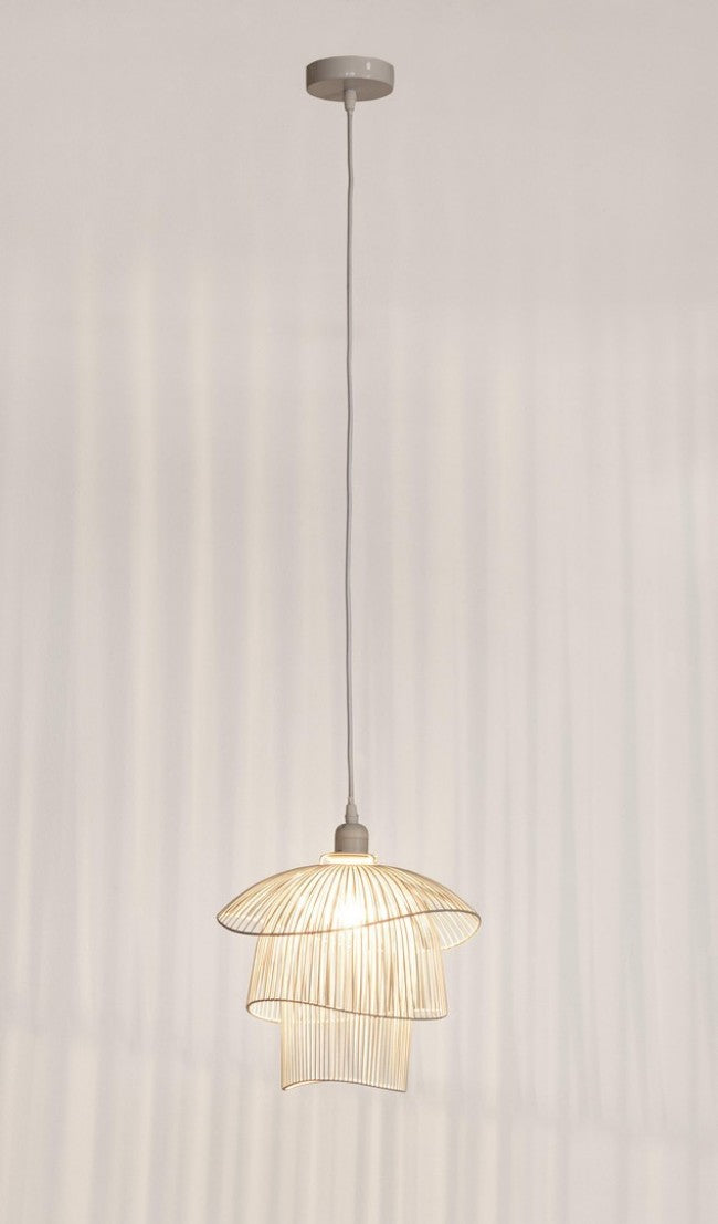 Lampadario Sospensione Metallo Bianco Moderno da Interno - JIA Colore: Bianco