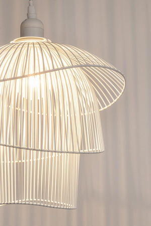 Lampadario Sospensione Metallo Bianco Moderno da Interno - JIA Colore: Bianco