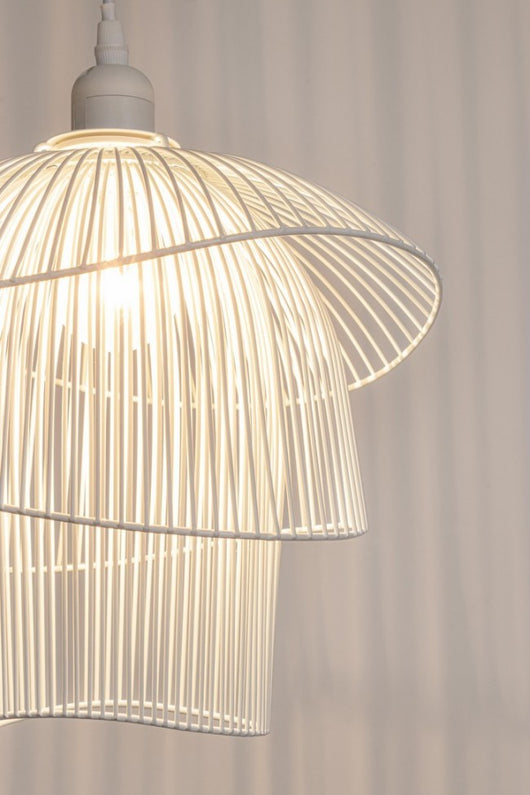 Lampadario Sospensione Metallo Bianco Moderno da Interno - JIA Colore: Bianco