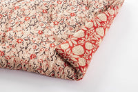 Set 4 Cuscini da Pavimento Cotone Verde Boho Interno 60x120 - ESOTICO Colore: Rosso